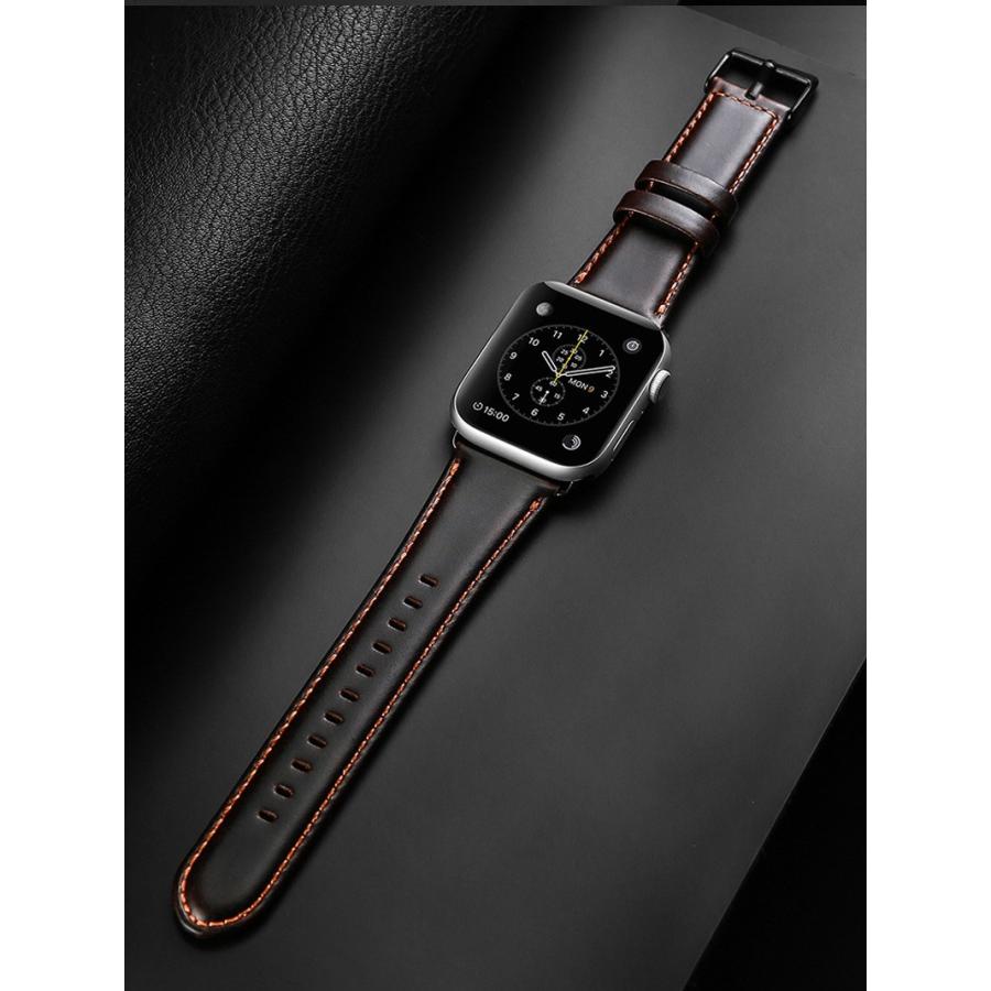 アップルウォッチ 9 バンド Apple watch Ultra 2 ベルト Apple watch SE バンド 本革 42mm 38mm 44mm 40mm apple watch series 8 7 6 5 4 3 2 1 ベルト レザー｜zacca-15｜14