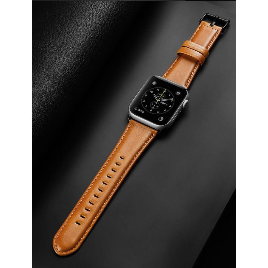 アップルウォッチ 9 バンド Apple watch Ultra 2 ベルト Apple watch SE バンド 本革 42mm 38mm 44mm 40mm apple watch series 8 7 6 5 4 3 2 1 ベルト レザー｜zacca-15｜15