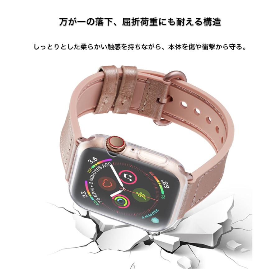 AppleWatch7 ケース AppleWatch SE 保護ケース AppleWatch Series 7 6 5 4 カバー AppleWatch3 2 1 ケース クリア 耐衝撃 アップルウォッチ 38 40 41 42 44 45mm｜zacca-15｜04