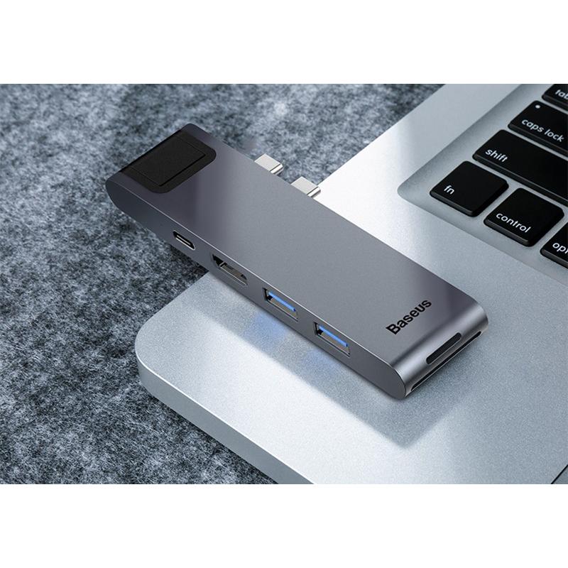 USB 3.0ハブ TYPE-Cハブ ドッキングステーション スマホ タブレット パソコン Macbook ドック SDカード TFカード スロット 3.5mmミニプラグ アルミ オフィス |  | 15
