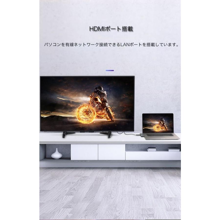 USB 3.0ハブ TYPE-Cハブ ドッキングステーション スマホ タブレット パソコン Macbook ドック SDカード TFカード スロット 3.5mmミニプラグ アルミ オフィス |  | 09
