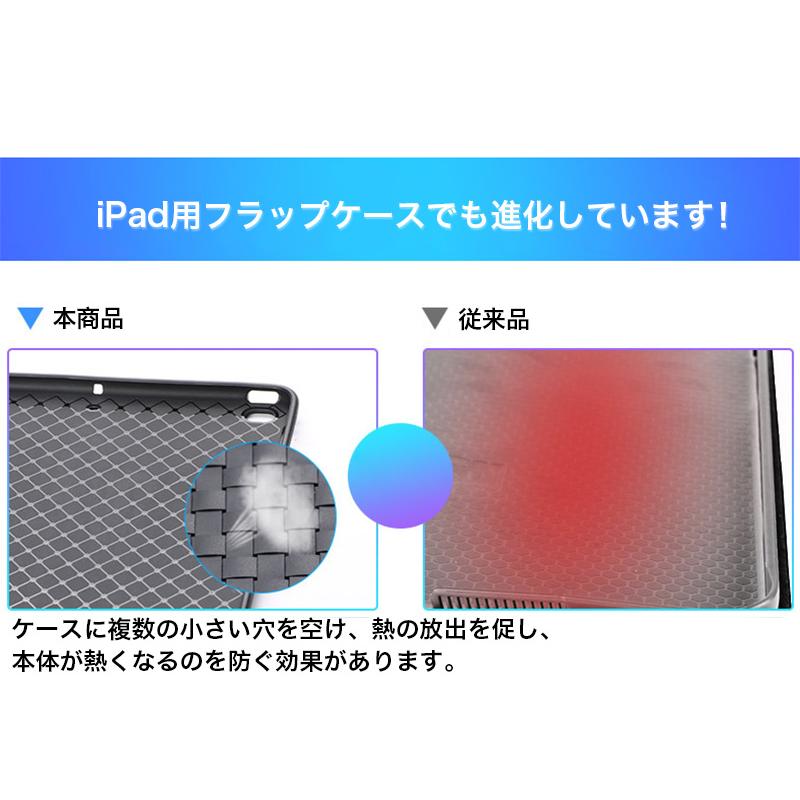 iPad Pro 10.5インチ ケース 三つ折り iPad Pro 10.5 カバー 耐衝撃 アイパッド プロ 10.5 インチ フロントカバー TPU製 衝撃吸収 超薄 軽量 オートスリープ｜zacca-15｜19