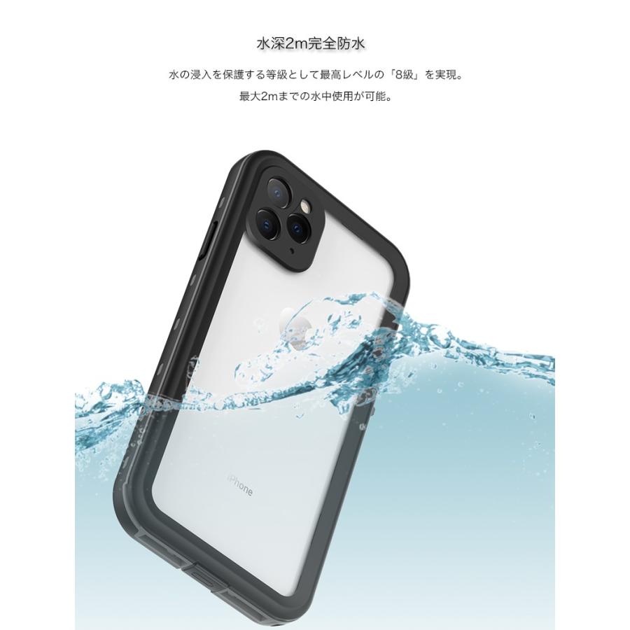 iPhone11 Pro Max ケース 耐衝撃 IP68 完全防水 防塵 iPhone11Pro
