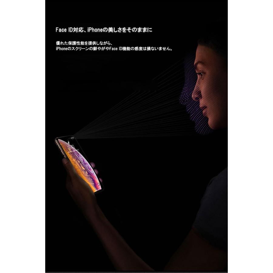 iPhoneXS Max ガラスフィルム ブルーライトカット iPhoneXR 強化ガラス iPhoneXS iPhoneX 液晶保護フィルム 日本旭硝子製素材 9H硬度 ラウンドエッジ 全面保護｜zacca-15｜08