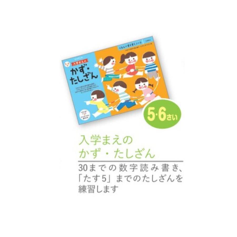 くもん出版 くもんのすくすくノート 入学まえ シリーズ 5点セット