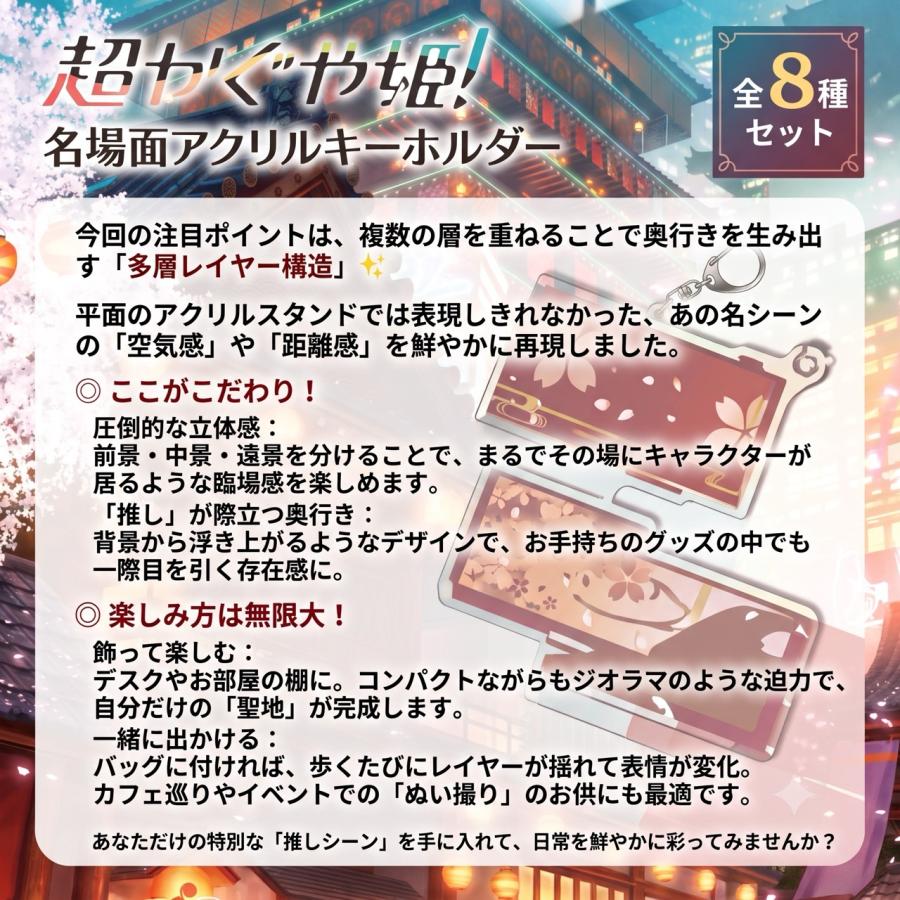 全種セット】超かぐや姫！名場面アクリルキーホルダー 全8種セット