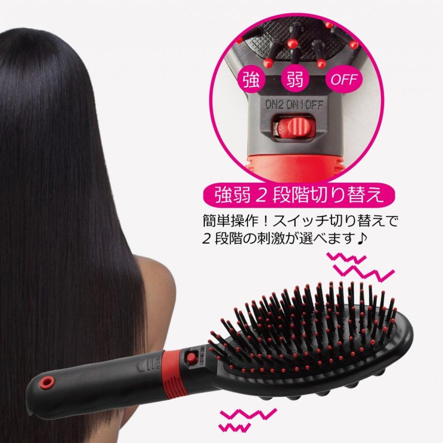 電動ヘアブラシ ブルブル振動が気持ちいい 髪をとかしながら頭皮ケア 肩や首への刺激にも 頭皮が気に男性もオススメ Zaccaman3 通販 Yahoo ショッピング