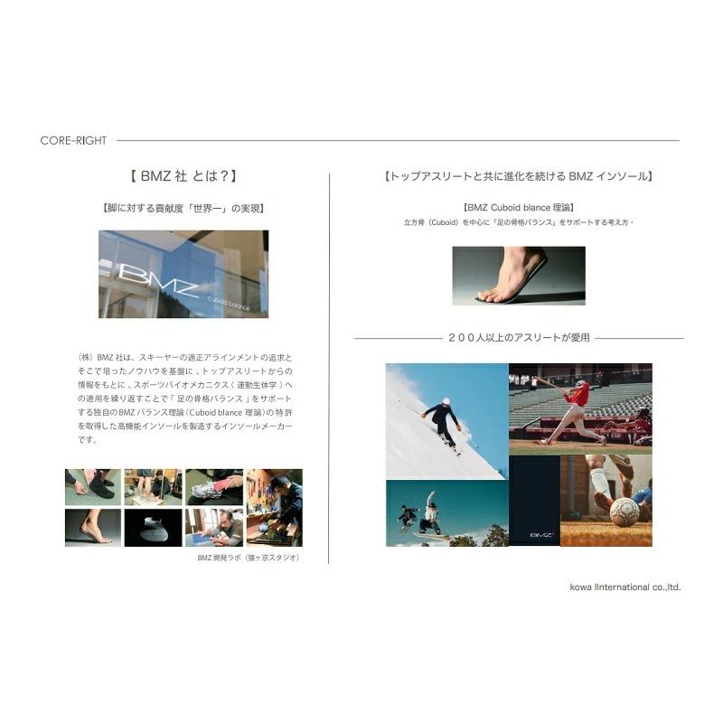 インソール アーチサポート 2足セット BMZ コアライト 中敷き 扁平足
