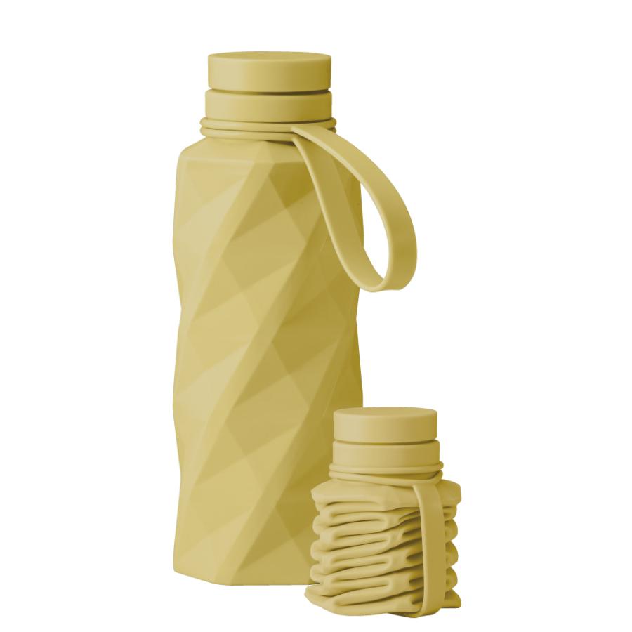折りたたみ シリコンボトル 水筒 2個セット たためる 550ml ウォーター