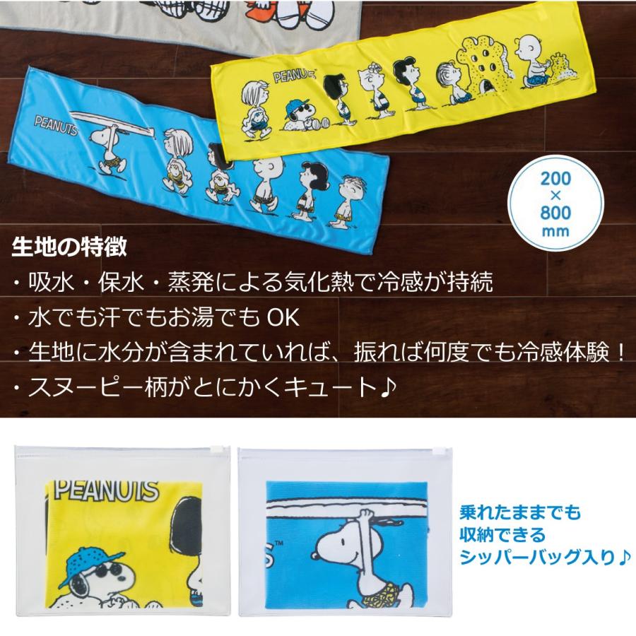 SNOOPY（スヌーピー） ひんやりタオル 2枚セット 冷却タオル クール