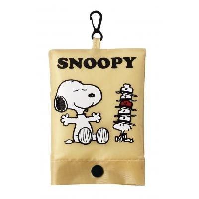 スヌーピー エコバッグ  2個セット サブバッグ マイバッグ バッグ お買い物 ポーチ トートバッグ コンビニ A4 サイズ コンパクト プレゼント お返し | SNOOPY | 10