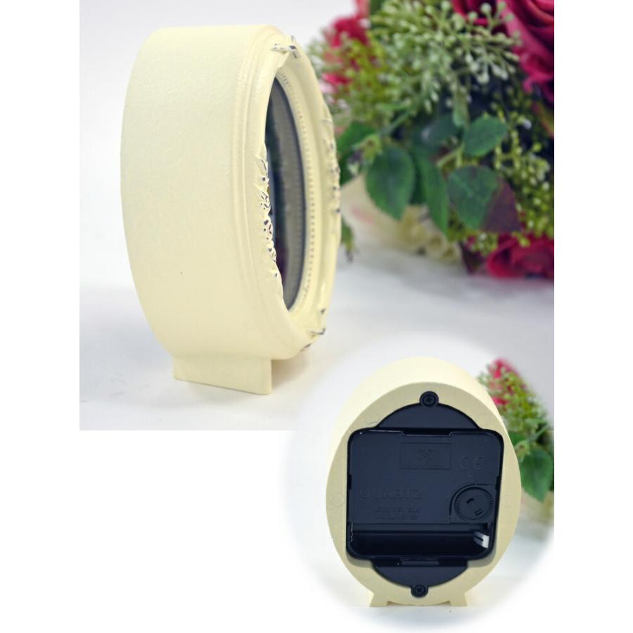 置き時計 オーバル アンティークバニラアンティーク 時計 クロック