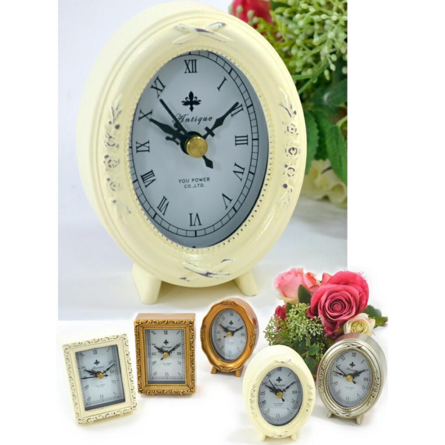 アンティーク時計「オーバルクロック」 置き時計 オーバル アンティークバニラアンティーク 時計 クロック