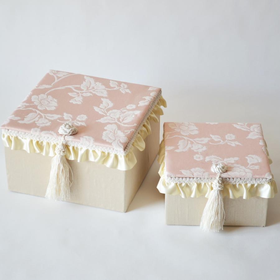 小物入れ 四角 2個セット ジェニファーテイラー Heirloom pink ピンク