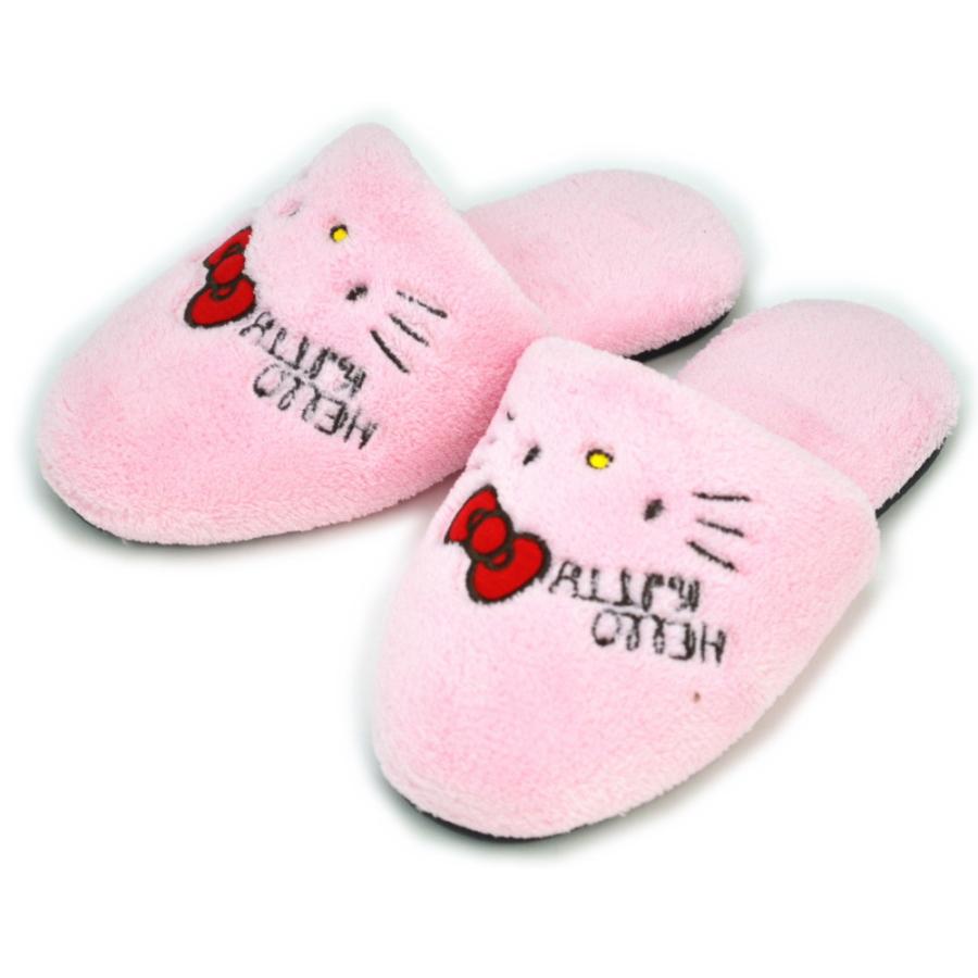 子供用 スリッパ ハローキティ ボア サンリオ ピンク アニマル マイ
