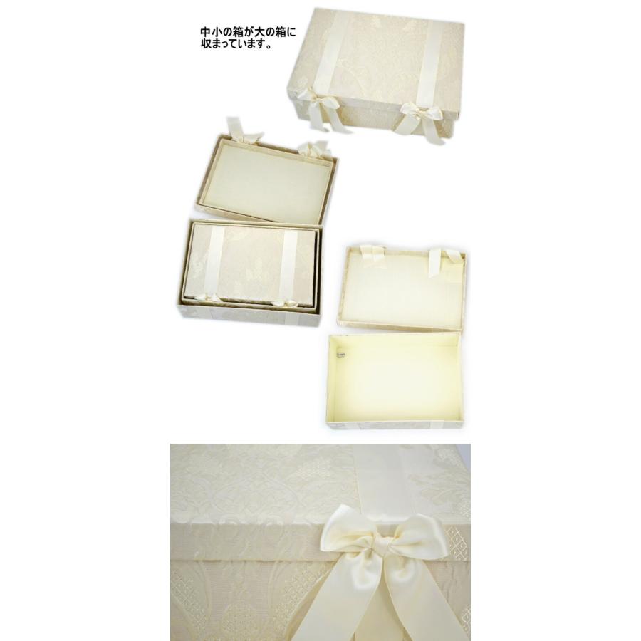 収納ボックス 3点セット Leone ホワイト リボン 小物入れ JENNIFER 
