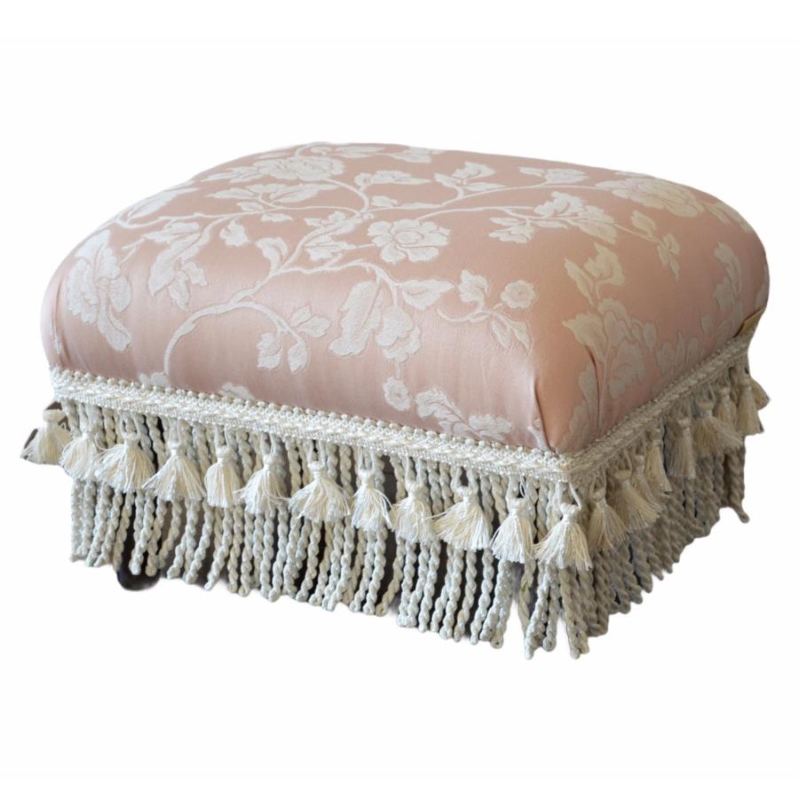 オットマン（ピンク花柄）