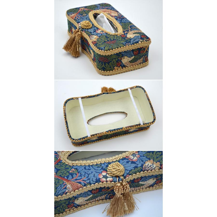 ティッシュボックスケース ジェニファーテイラー いちご泥棒