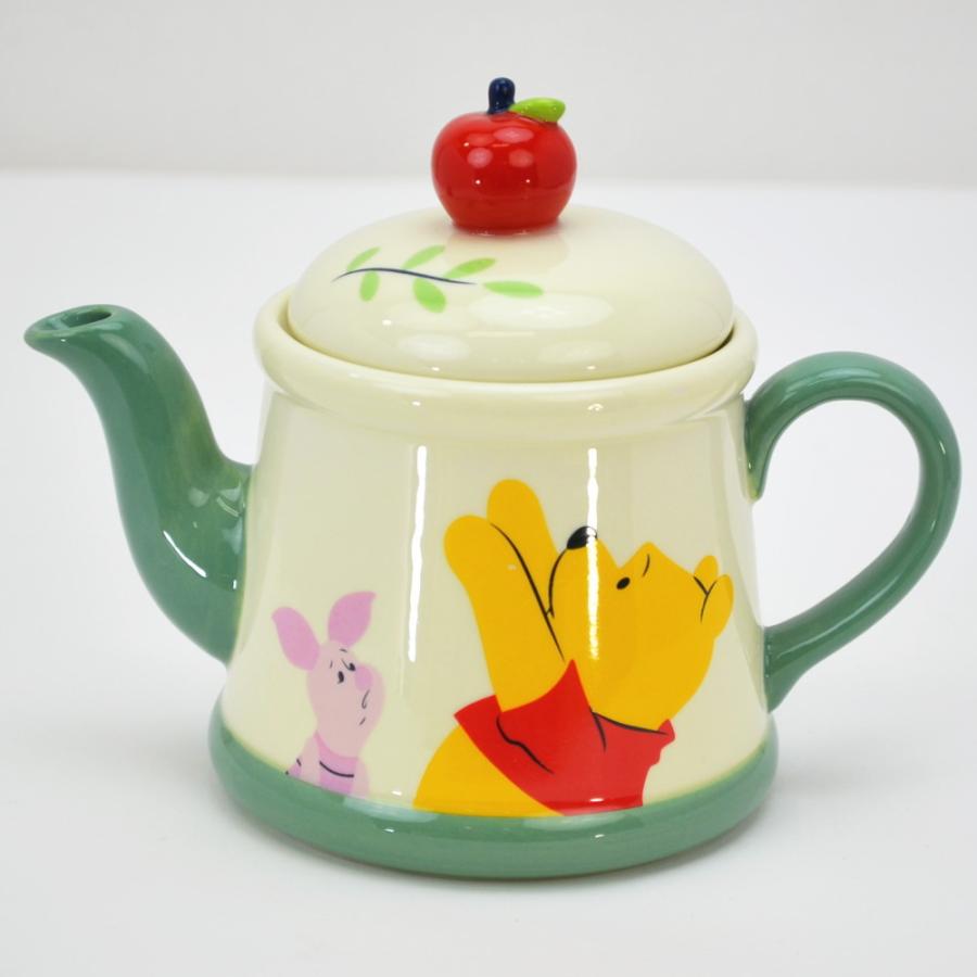 ディズニー ティーポット くまのプーさん リンゴ 茶こし付き 350mlかわいい 洋食器 陶器 Disney キャラクター 人気 コーヒー ティー 紅茶 りんご 雑貨 ギフト包 ザッカリア 通販 Yahoo ショッピング