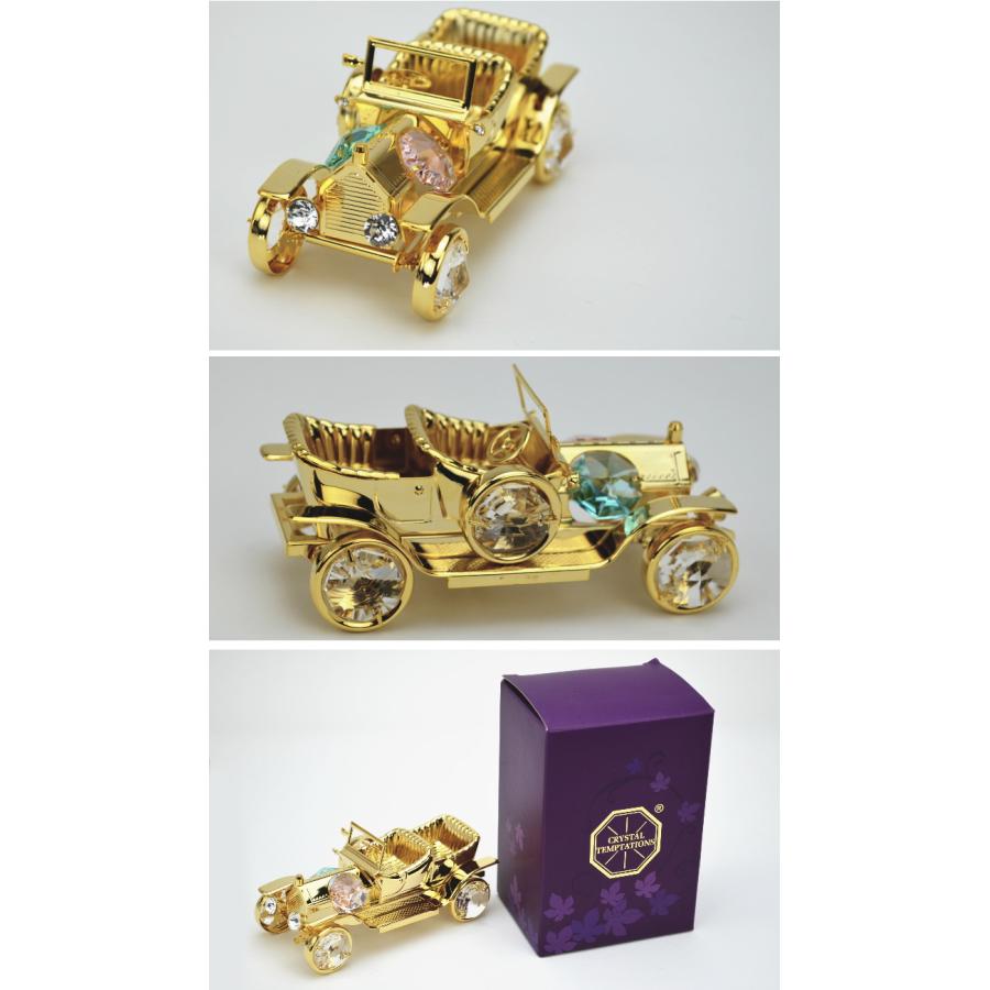 SWAROVSKI スワロフスキー クリスタル オールドタイマーカー ビンテージカー スワロフスキークリスタル オーナメント24K ゴールド