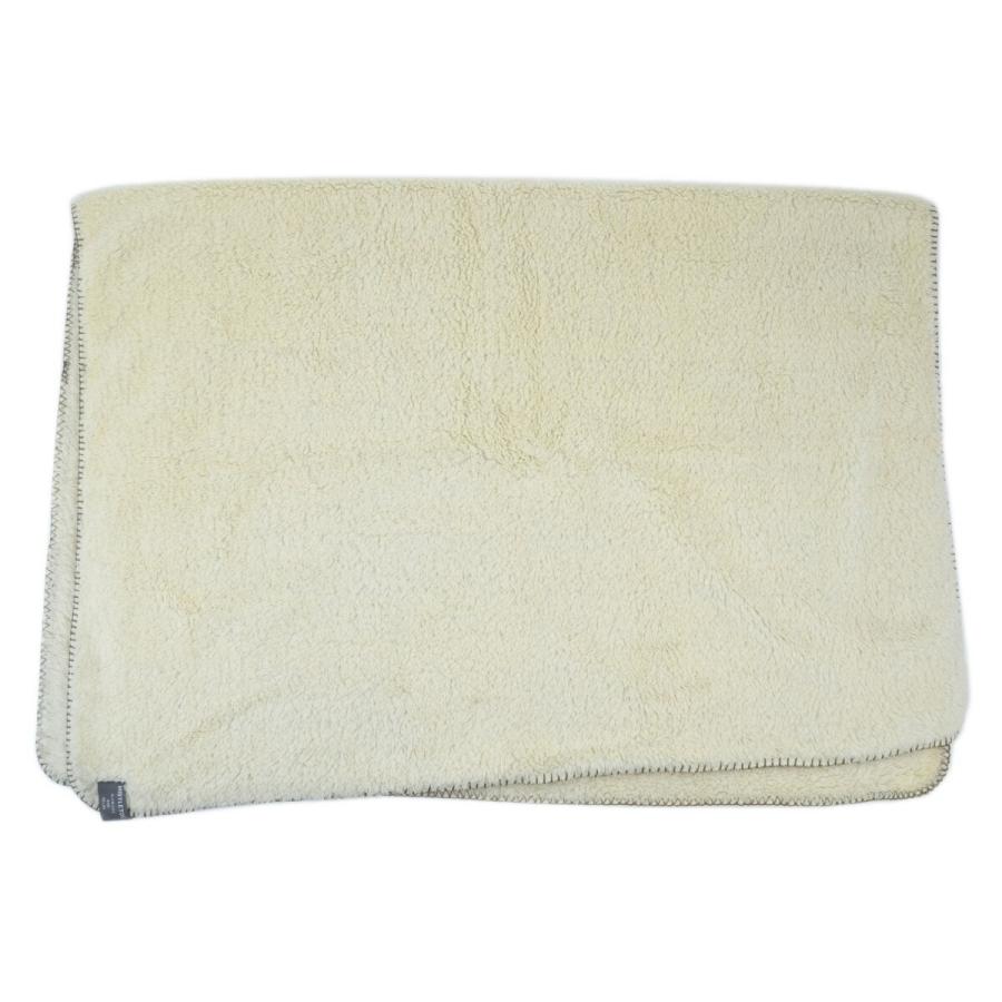 ブランケット 大き目ひざ掛け 蓄熱ボア Mサイズ 100×140cm グリーン