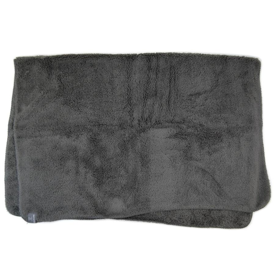 ブランケット 大き目ひざ掛け 蓄熱ボア Mサイズ 100×140cm グリーン