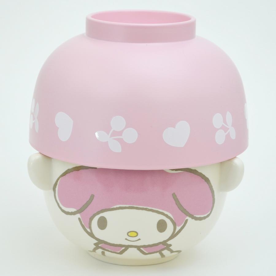 汁椀茶碗セット ミニ キッズ サンリオ  ハローキティ シナモロール マイメロディ クロミ 子供用 お椀 ご飯茶碗 汁椀 茶碗 かわいい 和食器 磁器 器 Sanrio |  | 05