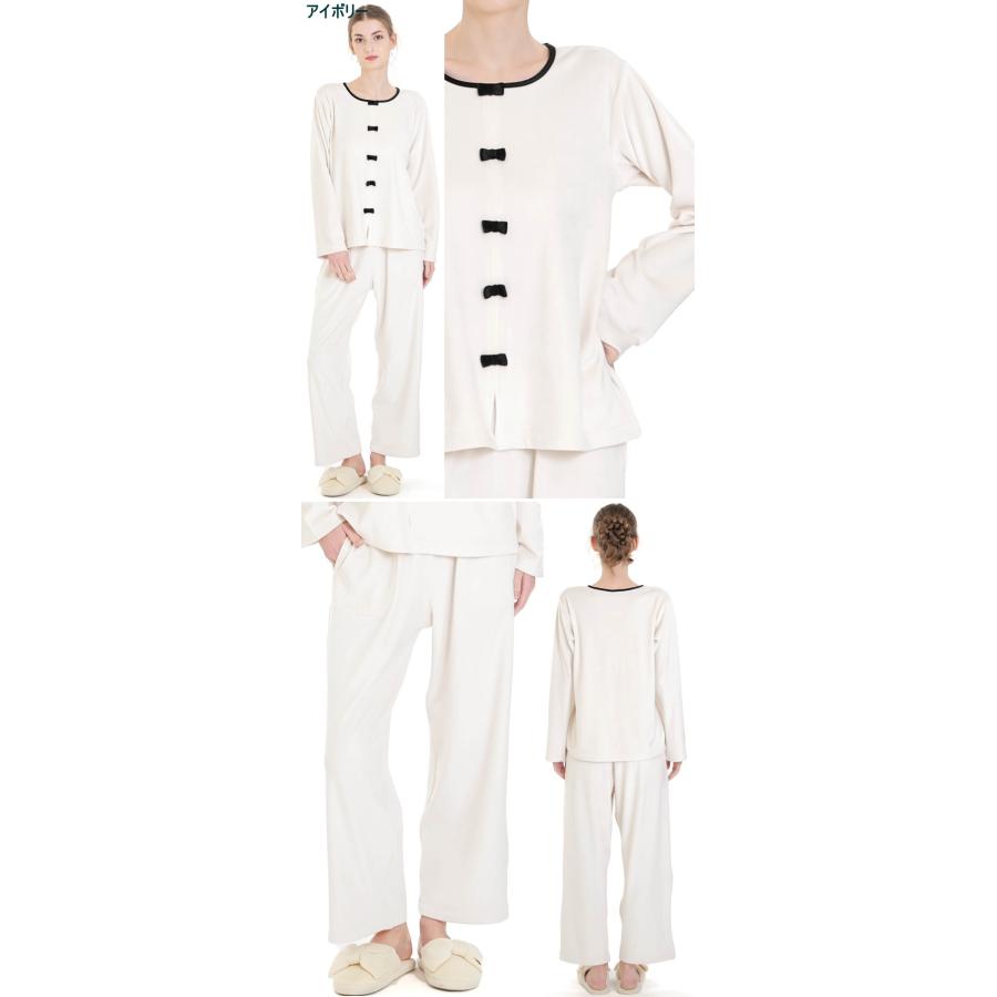 ナルエー パジャマ プレミアムストレッチ セットアップ アイボリー