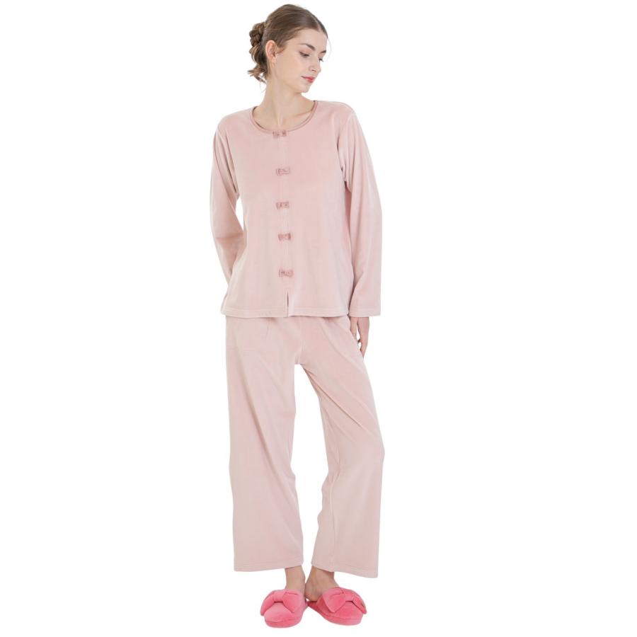 ナルエー パジャマ プレミアムストレッチ セットアップ アイボリー