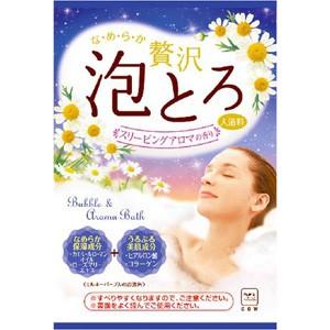 牛乳石鹸　お湯物語　贅沢泡とろ　入浴料　スリーピングアロマの香り　１包 30ｇ｜zaccaya