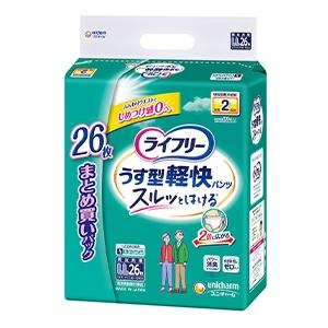 ユニチャーム ライフリー うす型軽快パンツLLサイズ 26枚 : 雑貨屋