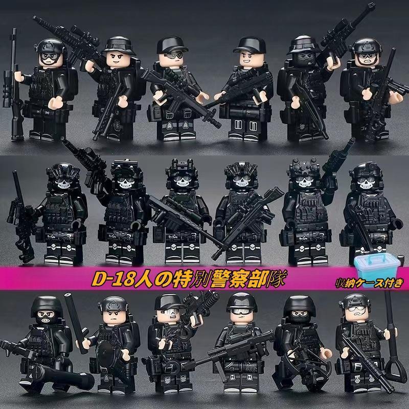レゴ 互換 ブロック SWAT 警察 特殊部隊 アンチテロ部隊 12体セット スワット 大人 子供 男の子 互換品 人形 誕プレ 軍隊 LEGO｜zackstore｜04