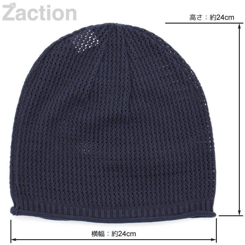 Zaction ニット帽 メンズ 春夏 メッシュ コットン : 帽子屋Zaction