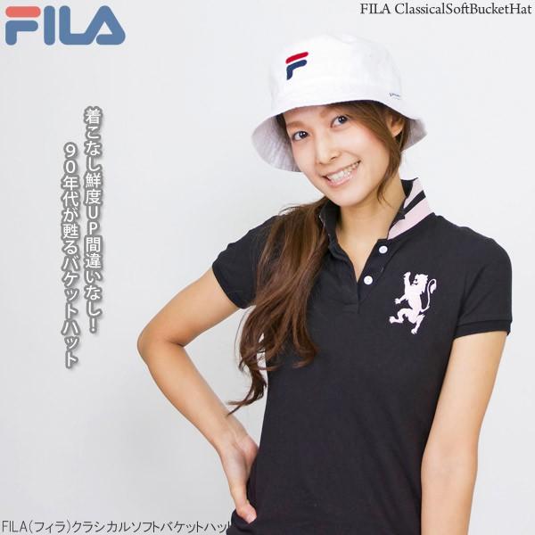 FILA(フィラ)★UNISEX_ストリングバケットハット_2色 FILA OC.TWILL BUCKET | 58cm(58) BLACK(01) | FILA / フィラ