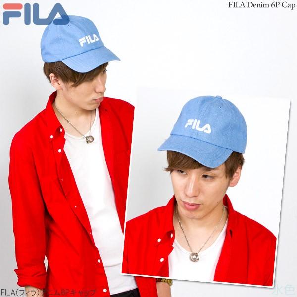 FILA(フィラ)コットン デニム 6Pキャップ CAP 帽子 メンズ レディース 春夏 秋冬 |  | 20