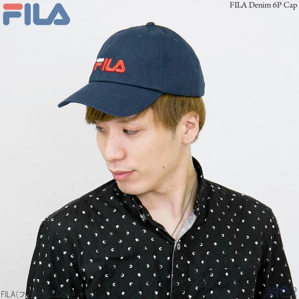 FILA(フィラ)コットン デニム 6Pキャップ CAP 帽子 メンズ レディース 春夏 秋冬｜zaction｜22