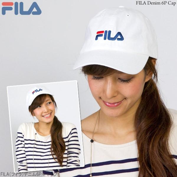FILA(フィラ)コットン デニム 6Pキャップ CAP 帽子 メンズ レディース 春夏 秋冬 |  | 10