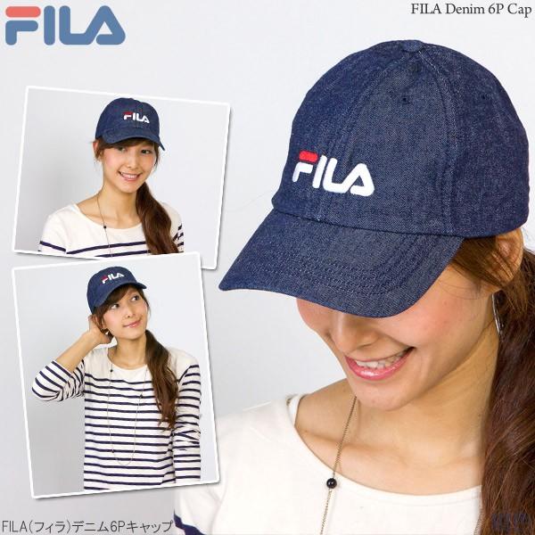 FILA(フィラ)コットン デニム 6Pキャップ CAP 帽子 メンズ レディース 春夏 秋冬 |  | 12