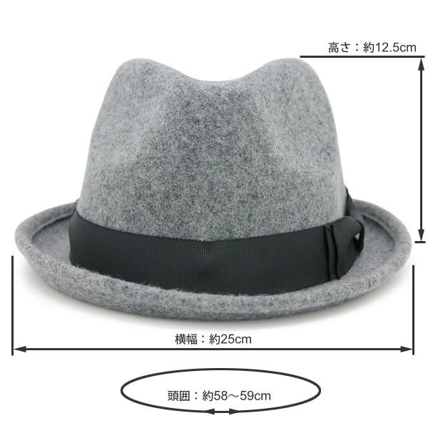 ダブルリボン フェルト 中折れハット メンズ 秋冬 ウール100 ダブルリボン フェルト 中折れハット メンズ 秋冬 ウール100