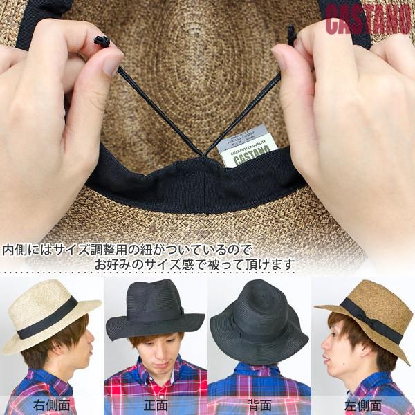 ペーパーブレードmannish つば広ハット メンズ 麦わら帽子 ストローハット 65 Off 春夏 中折れハット 軽量 ペーパーハット