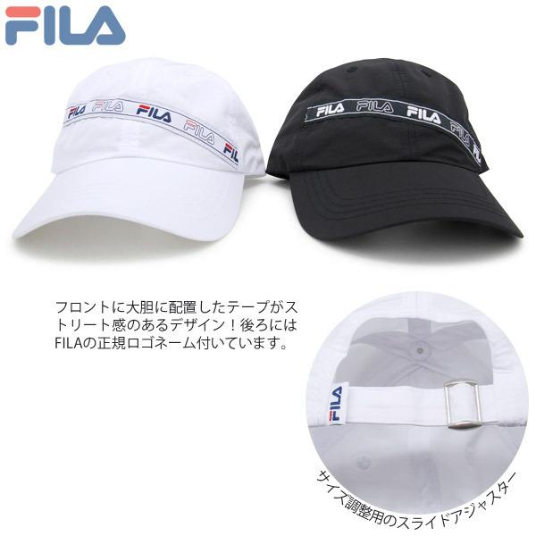FILA キャップ メンズ レディース スポーティ 春夏 LogoTapeローキャップ |  | 11