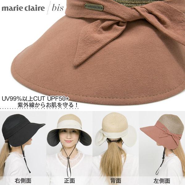 遮光率99.99% つば広ハット 麦わら帽子 レディース 洗える uv