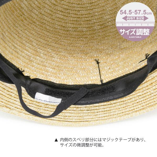 カンカン帽 レディース 麦わら帽子 ハット 春夏 ストローハット