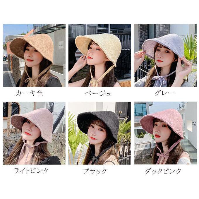 帽子 麦わら帽子 レディース 折りたたみ 夏春UVカット 紫外線