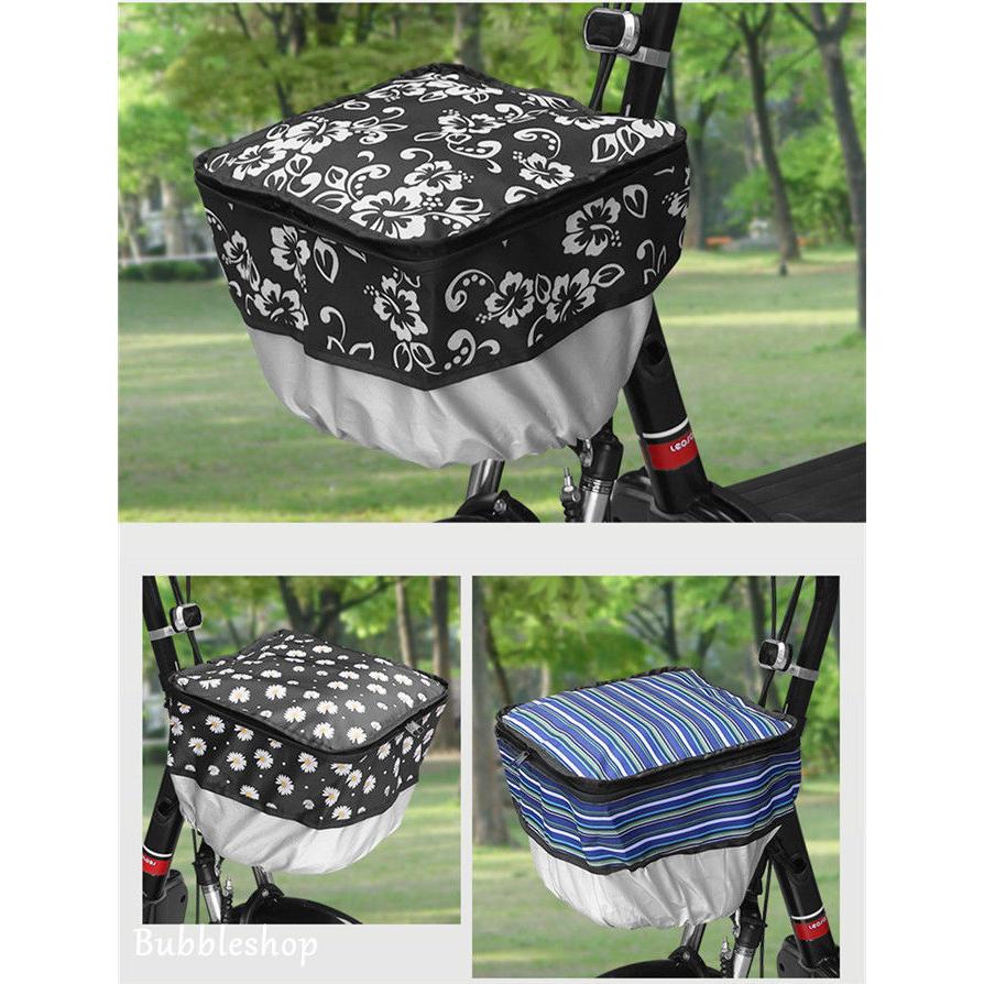 自転車かごカバー 前カゴカバー ファスナー付 撥水防塵 防水カバー 雨