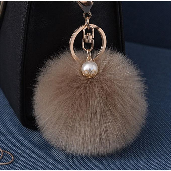 ファーチャーム フォックスファー キーホルダー バッグチャーム 大人