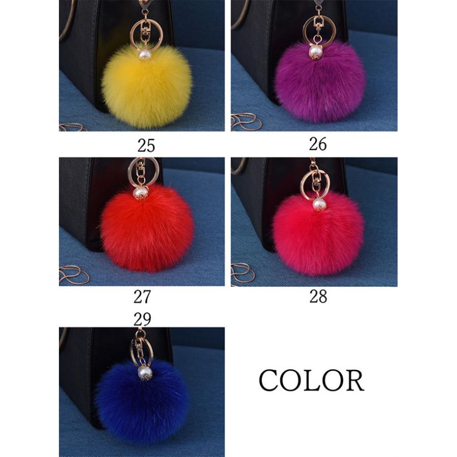 ファーチャーム フォックスファー キーホルダー バッグチャーム 大人