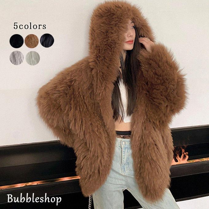 100 本物保証 毛皮コート レディース 女性ファーコート ファーコート 冬服 防寒 モコモコ 毛皮コート ファーコート ふわふわ ショートコート 秋冬 暖かい ふわふわ 上着 おしゃれ 高級感 フード付き フェイクファー フォックス コート アウター Www