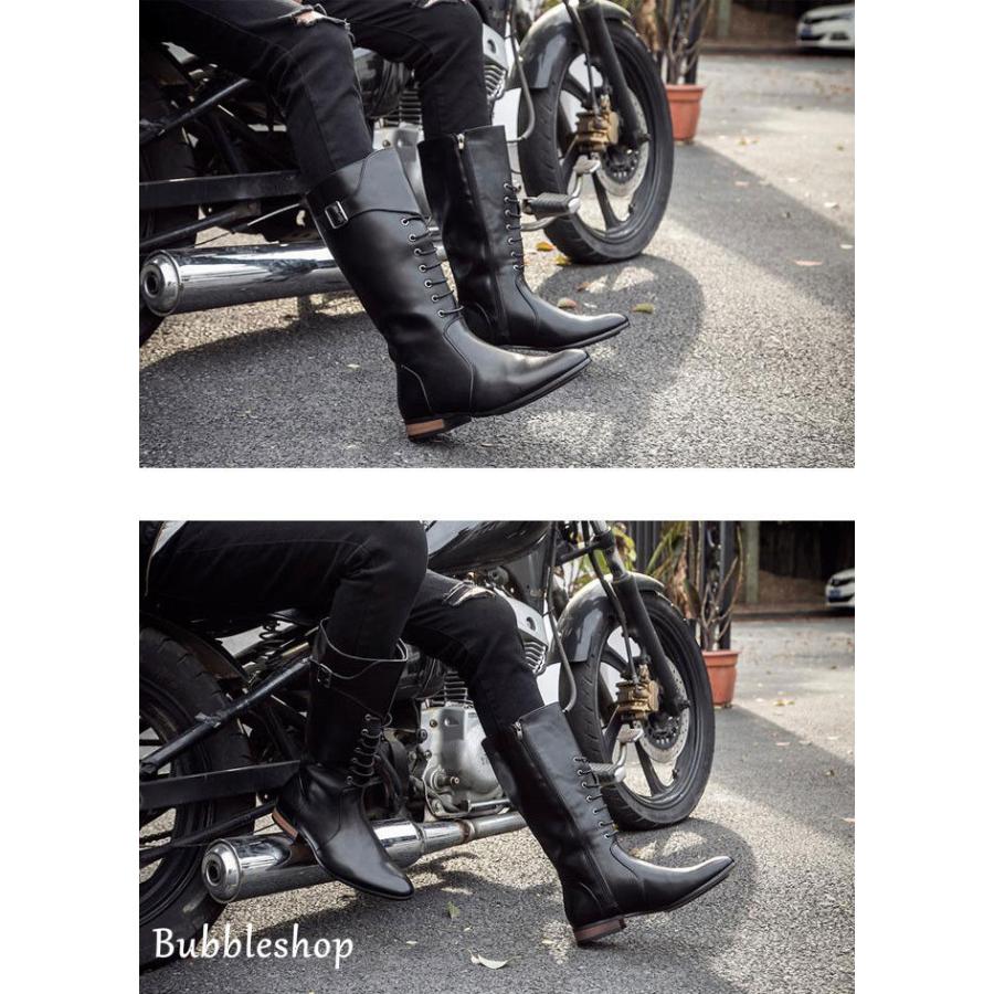 ブーツ メンズ ロングブーツ レザーブーツ エンジニアブーツ 男性 冬靴