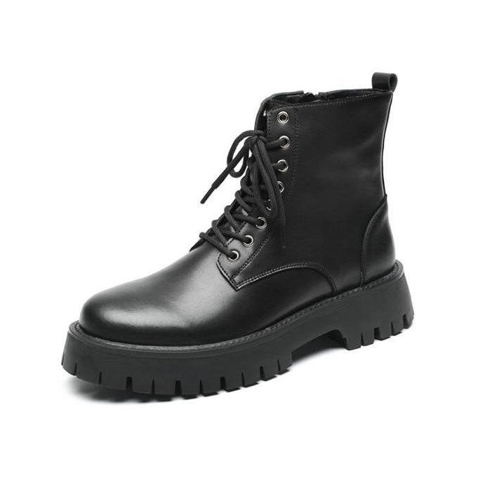 エンジニアブーツ メンズ ワークブーツ レザーシューズ PU革 紐靴 安定